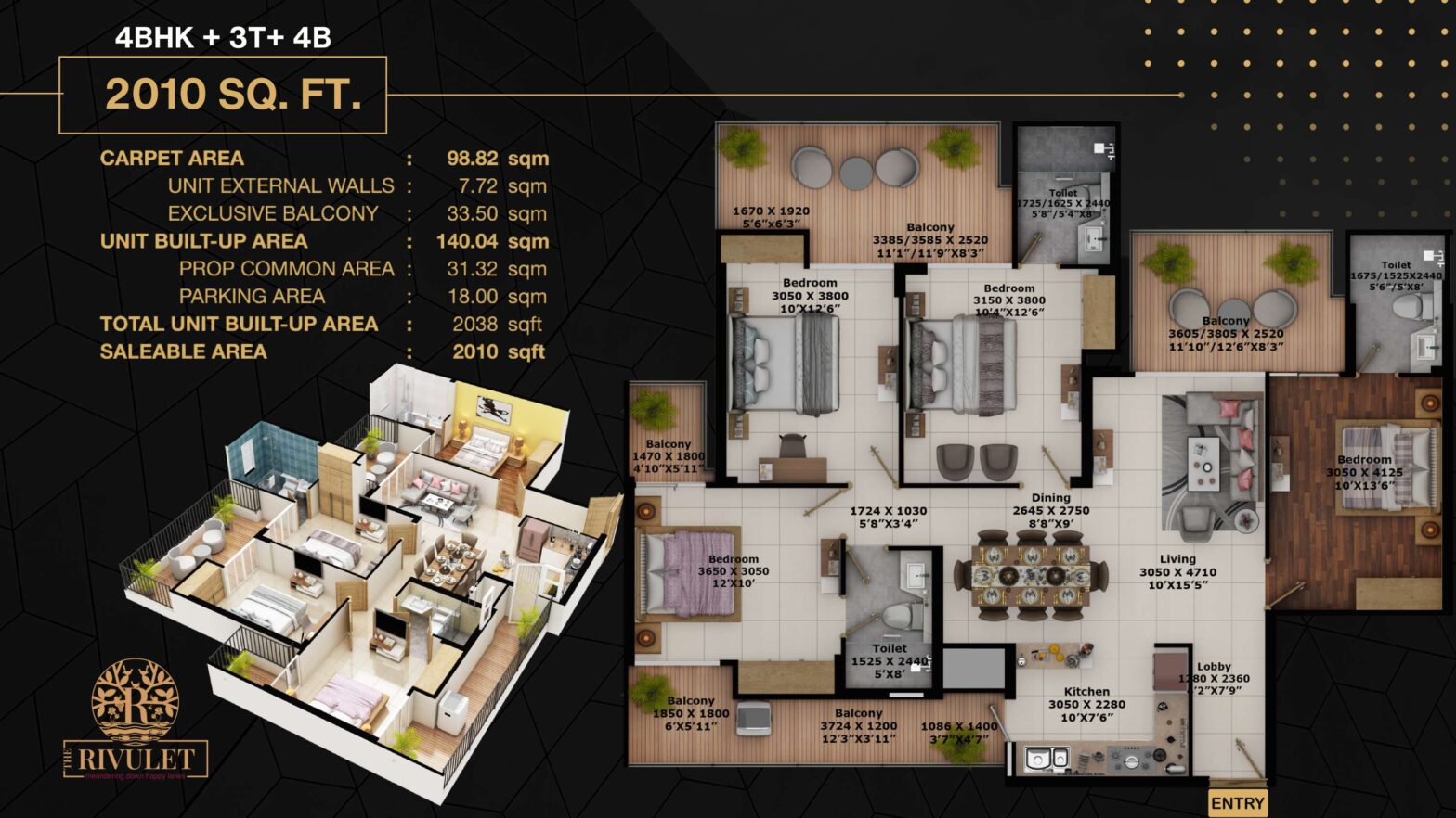 Fusion Brook & Rivulet Floor Plan - Fusion The Brook & Rivulet